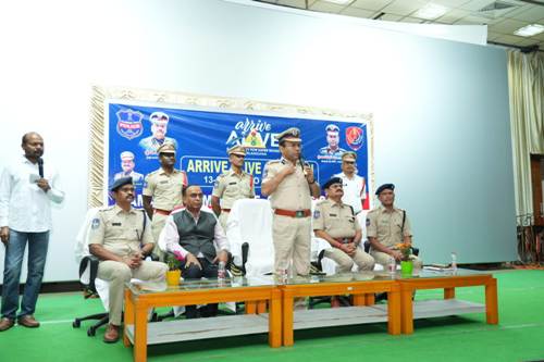 एनटीपीसी रामागुंडम टाउनशिप में रोड सेफ्टी जागरूकता कैंप का आयोजन 