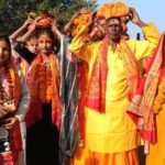 झरियवां धाम महादेव मंदिर में नौ दिवसीय विराट रूद्र महायज्ञ शुरू,निकली कलश यात्रा