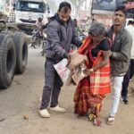 टेलर चेसिस की चपेट में आने से महिला गंभीर रूप से घायल