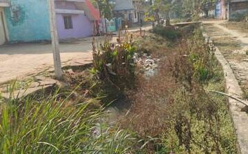 नहर में गंदे पानी का जमाव, अधूरी सफाई से दुद्धी नगरवासी परेशान