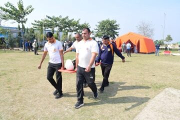 खुर्जा परियोजना में केमिकल इमरजेंसी मॉक ड्रिल का किया गया आयोजन