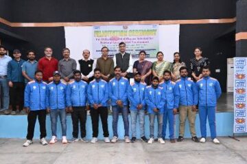 एनटीपीसी बाढ़ में राष्ट्रीय स्तर हेतु चयनित दिव्यांग क्रिकेट खिलाड़ियों का सम्मान