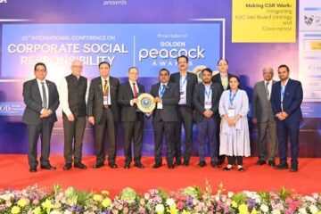 सीएसआर के क्षेत्र में उत्कृष्टता हेतु गोल्डन पीकॉक अवार्ड–2025 से सम्मानित हुई एनसीएल