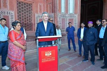 उच्च शिक्षा मंत्री योगेंद्र उपाध्याय ने मुख्यमंत्री का प्रतिनिधित्व करते हुए किया क्रोएशिया प्रधानमंत्री का स्वागत