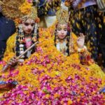 बरसाने की विश्व प्रसिद्ध लट्ठमार होली के साथ हुआ 11 दिवसीय श्री कृष्ण रासलीला का समापन