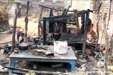 गुमटी में आग लगने के बाद सिलेंडर फटा,धमाके से मची अफरा-तफरी,चार लोग झुलसे