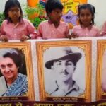 शहादत दिवस पर आशा ट्रस्ट ने नागेपुर विद्यालय में महान विभूतियों के चित्र लगाए 