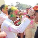 पुलिस लाइन चुर्क में होली मिलन समारोह, अधिकारियों और जवानों ने साझा किया उत्सव का रंग