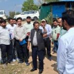 कनहर सिंचाई परियोजना हेड ने बायीं नहर का किया निरीक्षण 