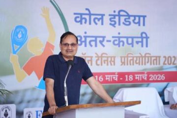 एमसीएल में कोल इंडिया अंतर-कंपनी लॉन टेनिस टूर्नामेंट 2025–26 का उद्घाटन 
