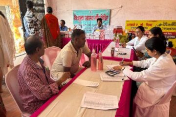 सीसीएल जन आरोग्य केन्द्र गांधीनगर द्वारा नि:शुल्क मेगा स्वास्थ्य जाँच शिविर का आयोजन