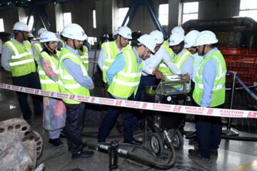 एनटीपीसी विंध्याचल में सीईओ,एनएसपीसीएल एवं क्षेत्रीय कार्यकारी निदेशक दिवाकर कौशिक का दौरा