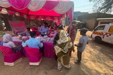 सीसीएल जन आरोग्य केन्द्र गांधीनगर द्वारा भीठा बस्ती, राँची में नि:शुल्क मेगा स्वास्थ्य जाँच शिविर का आयोजन