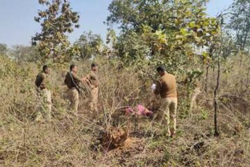 जंगल में अज्ञात महिला का शव मिला, पुलिस जांच में जुटी