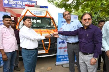 पीवीयूएनएल ने रामगढ़ स्वास्थ्य विभाग को अत्याधुनिक एएलएस एम्बुलेंस प्रदान की