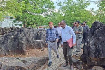 जिलाधिकारी ने सलखन फॉसिल पार्क का किया निरीक्षण