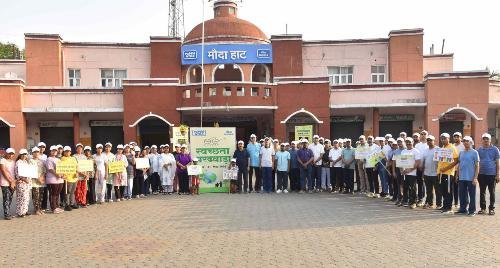 एनटीपीसी मौदा द्वारा स्वच्छता पखवाड़ा 2026 के अंतर्गत स्वच्छता जागरूकता हेतु वॉकथॉन का आयोजन